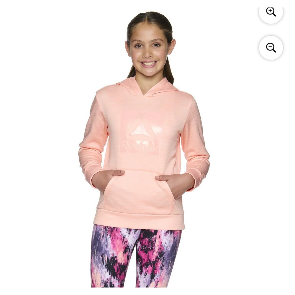 Reebok Girl's Athletic Lightweight Performance‎ Hoodie, Size XS 4/5 NWT